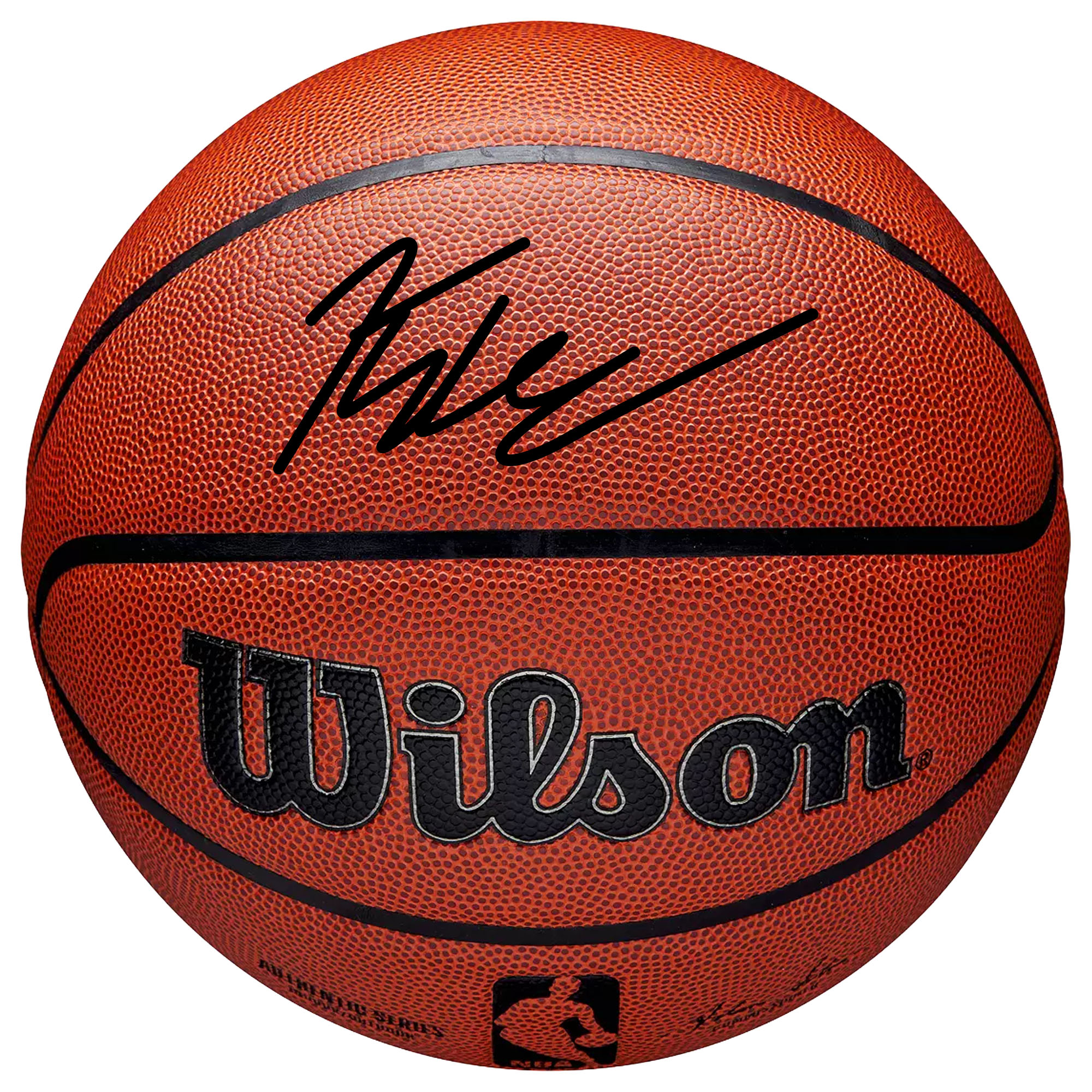 Kingston Flemings Atlanta Hawks Autographed Wilson Authentic Series Indoor/Outdoor Basketball