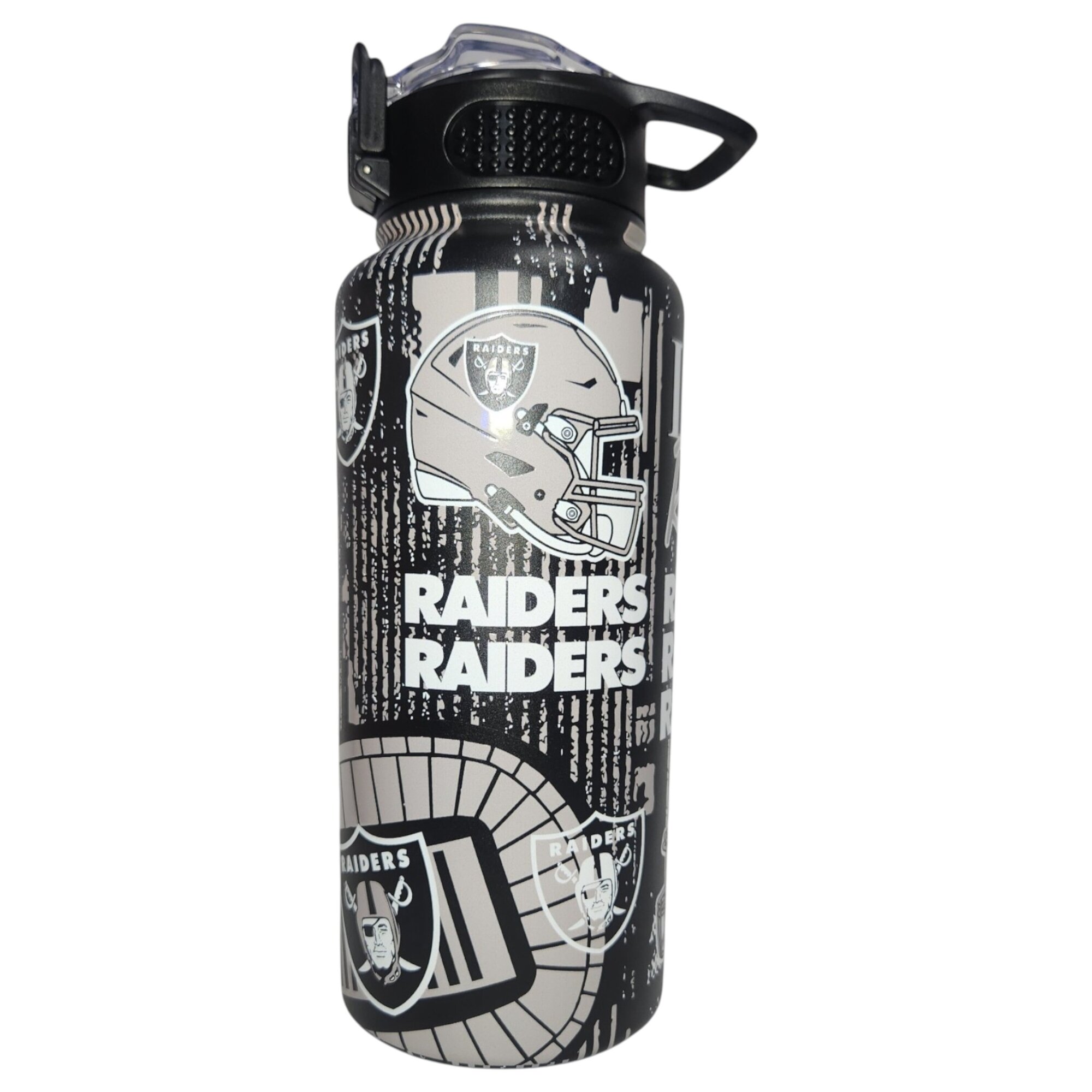 Pegasus Las Vegas Raiders 32oz. Home Field Mashup Stainless Steel ProPress Water Bottle