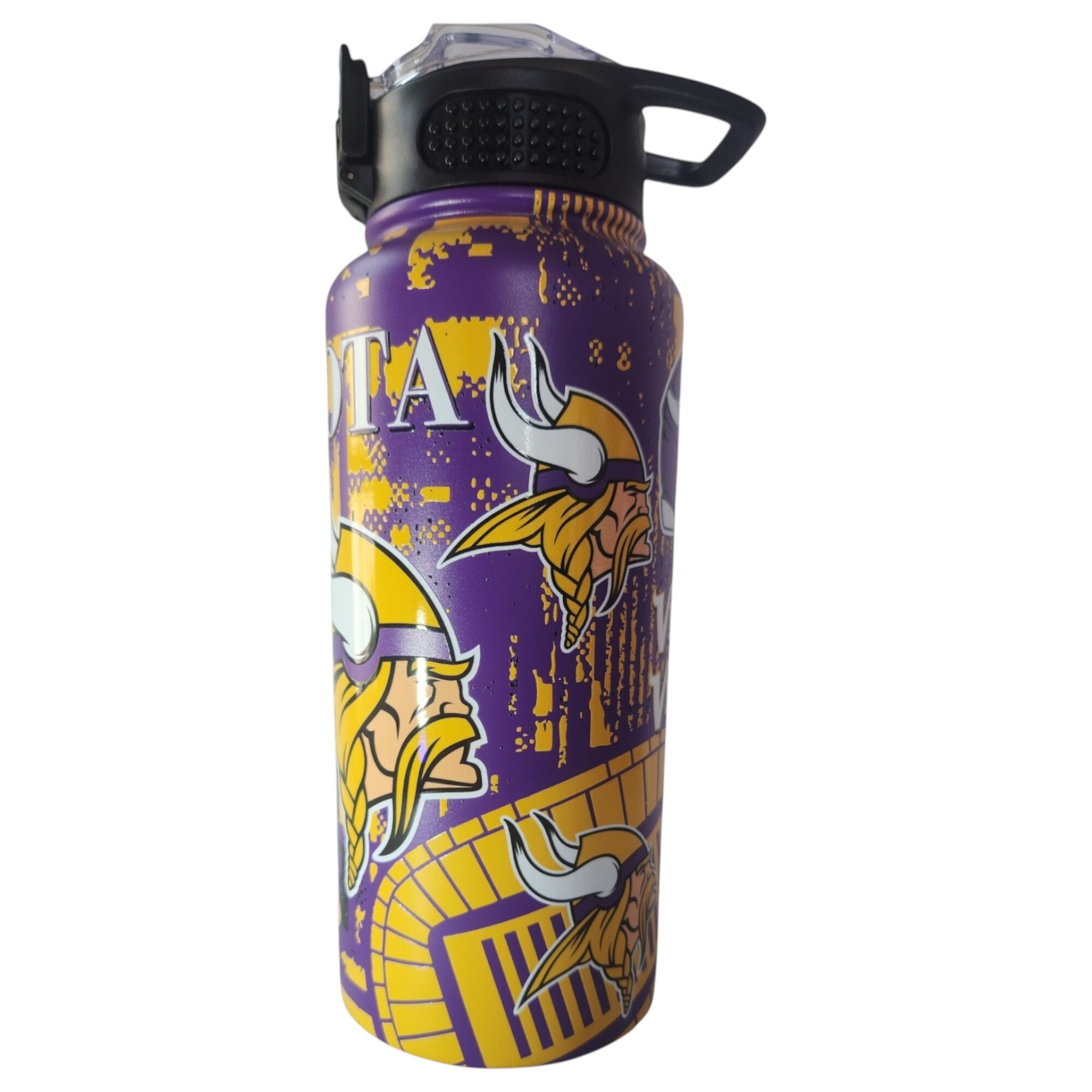 Pegasus Minnesota Vikings 32oz. Home Field Mashup Stainless Steel ProPress Water Bottle