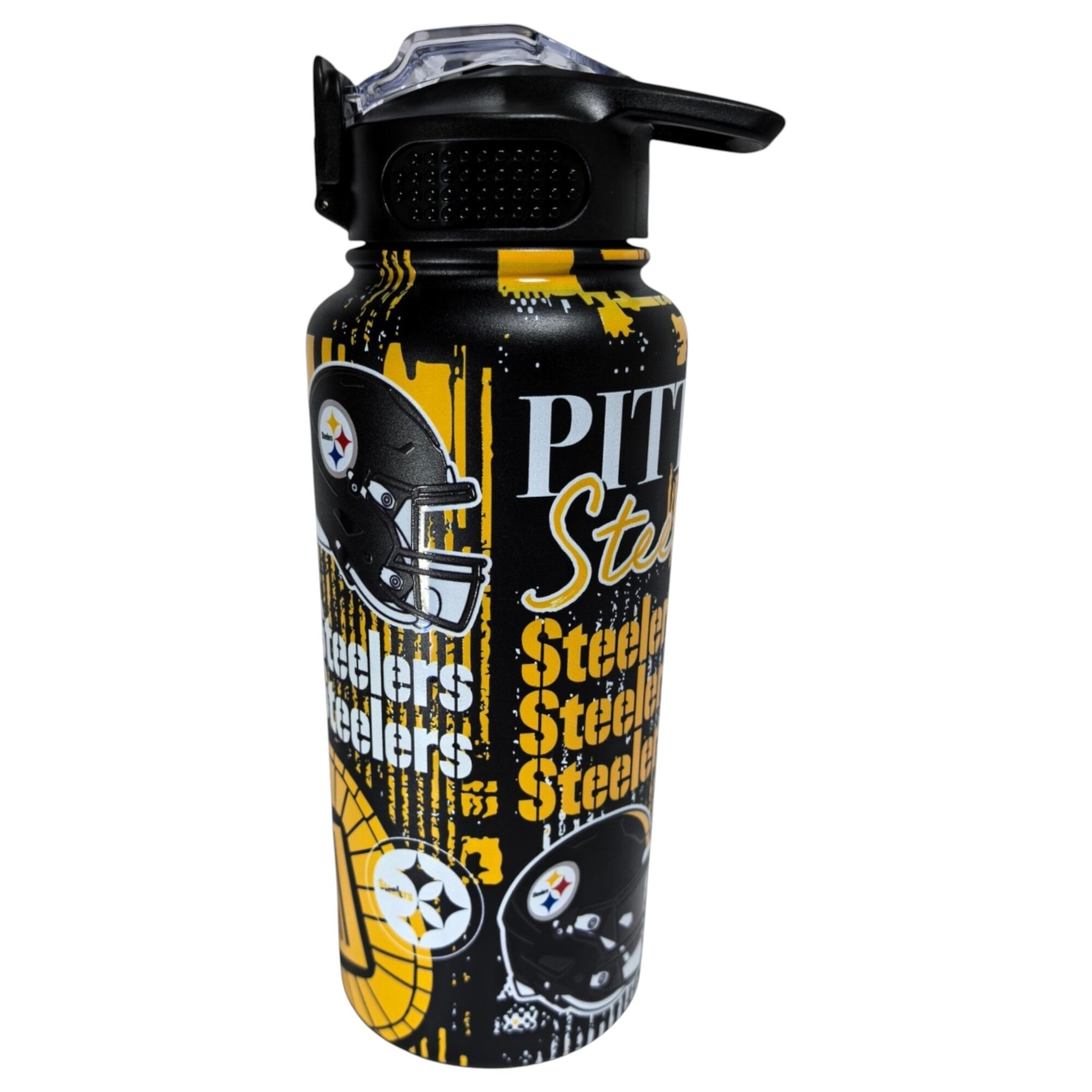 Pegasus Pittsburgh Steelers 32oz. Home Field Mashup Stainless Steel ProPress Water Bottle