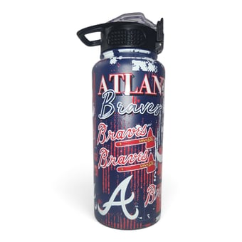Pegasus Atlanta Braves 32oz. Home Field Mashup Stainless Steel ProPress Water Bottle