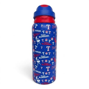 Pegasus Texas Rangers 32oz. Game Day Pennant Stainless Steel ProPress Water Bottle