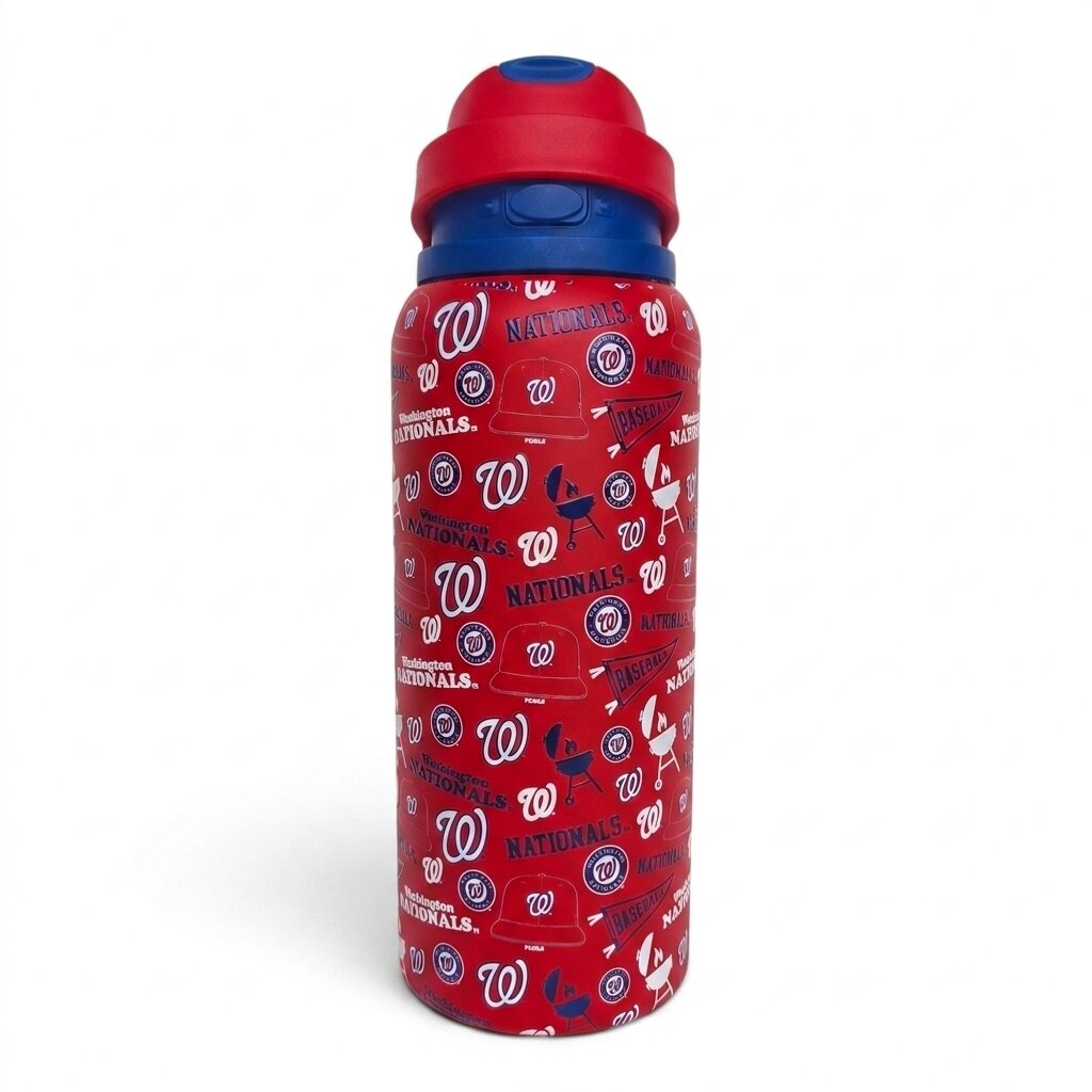 Pegasus Washington Nationals 32oz. Game Day Pennant Stainless Steel ProPress Water Bottle