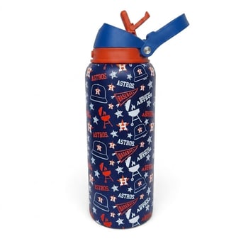 Pegasus Houston Astros 32oz. Game Day Pennant Stainless Steel ProPress Water Bottle