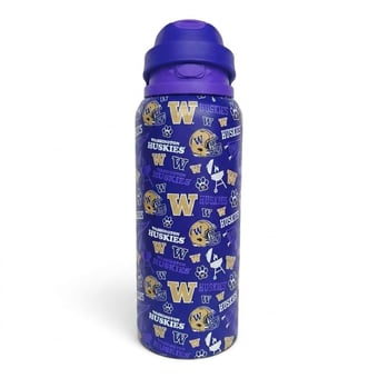 Pegasus Washington Huskies 32oz. Game Day Pennant Stainless Steel ProPress Water Bottle