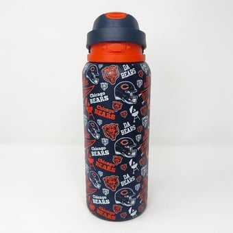 Pegasus Chicago Bears 32oz. Game Day Pennant Stainless Steel ProPress Water Bottle