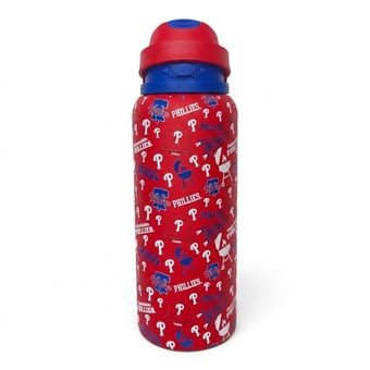 Pegasus Philadelphia Phillies 32oz. Game Day Pennant Stainless Steel ProPress Water Bottle