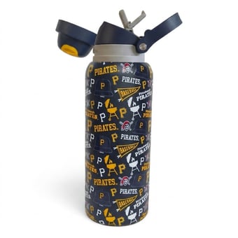 Pegasus Pittsburgh Pirates 32oz. Game Day Pennant Stainless Steel ProPress Water Bottle