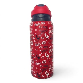 Pegasus Cincinnati Reds 32oz. Game Day Pennant Stainless Steel ProPress Water Bottle