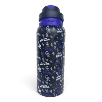 Pegasus Colorado Rockies 32oz. Game Day Pennant Stainless Steel ProPress Water Bottle