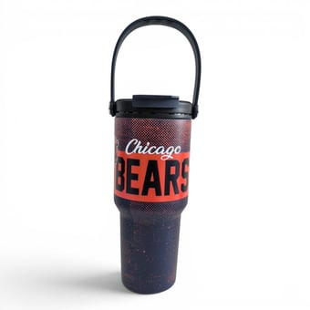 Pegasus Chicago Bears 24oz. Speckled Gradient Stainless Steel Dual Top Water Bottle