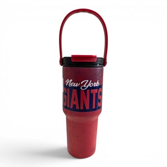 Pegasus New York Giants 24oz. Speckled Gradient Stainless Steel Dual Top Water Bottle