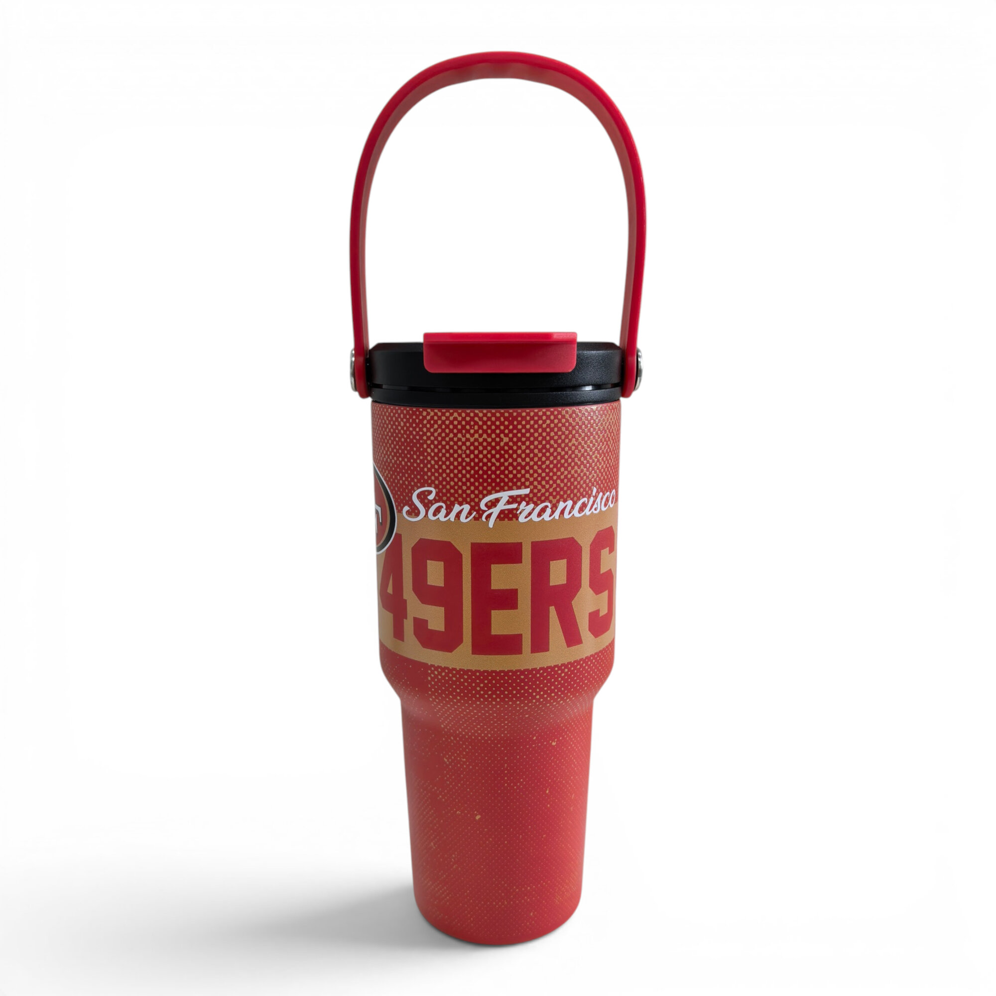 Pegasus San Francisco 49ers 24oz. Speckled Gradient Stainless Steel Dual Top Water Bottle