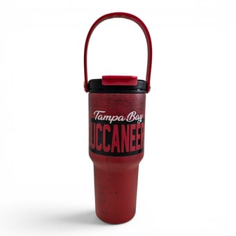 Pegasus Tampa Bay Buccaneers 24oz. Speckled Gradient Stainless Steel Dual Top Water Bottle