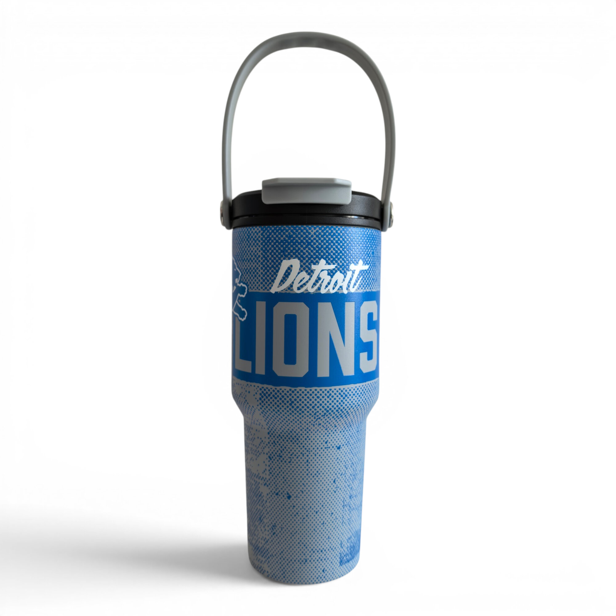 Pegasus Detroit Lions 24oz. Speckled Gradient Stainless Steel Dual Top Water Bottle