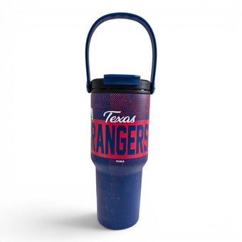 Pegasus Texas Rangers 24oz. Speckled Gradient Stainless Steel Dual Top Water Bottle