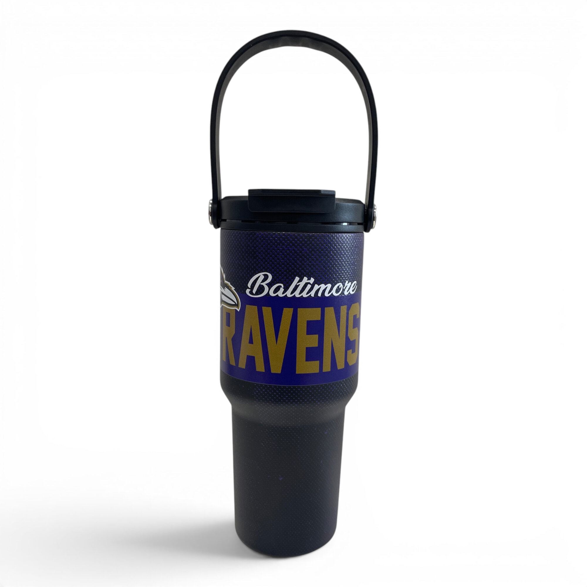 Pegasus Baltimore Ravens 24oz. Speckled Gradient Stainless Steel Dual Top Water Bottle
