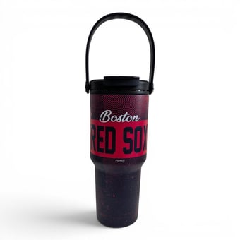 Pegasus Boston Red Sox 24oz. Speckled Gradient Stainless Steel Dual Top Water Bottle