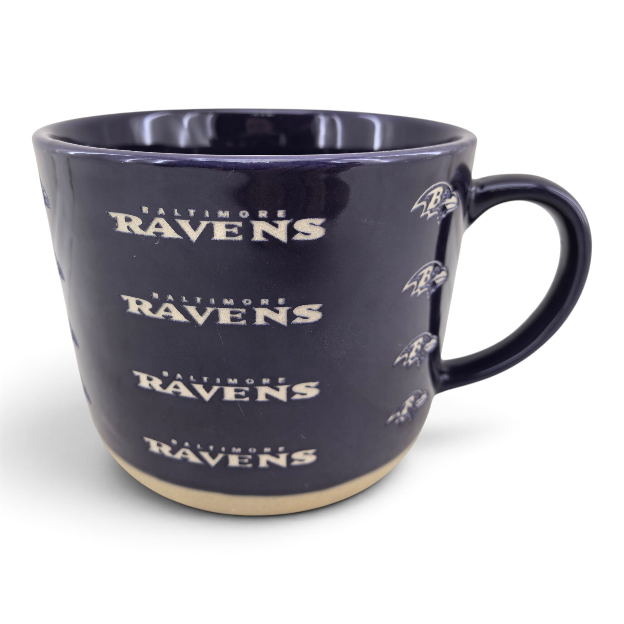 Pegasus Baltimore Ravens 17oz. Tonal Logo Sand Blasted Mug