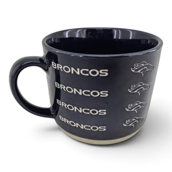 Pegasus Denver Broncos 17oz. Tonal Logo Sand Blasted Mug