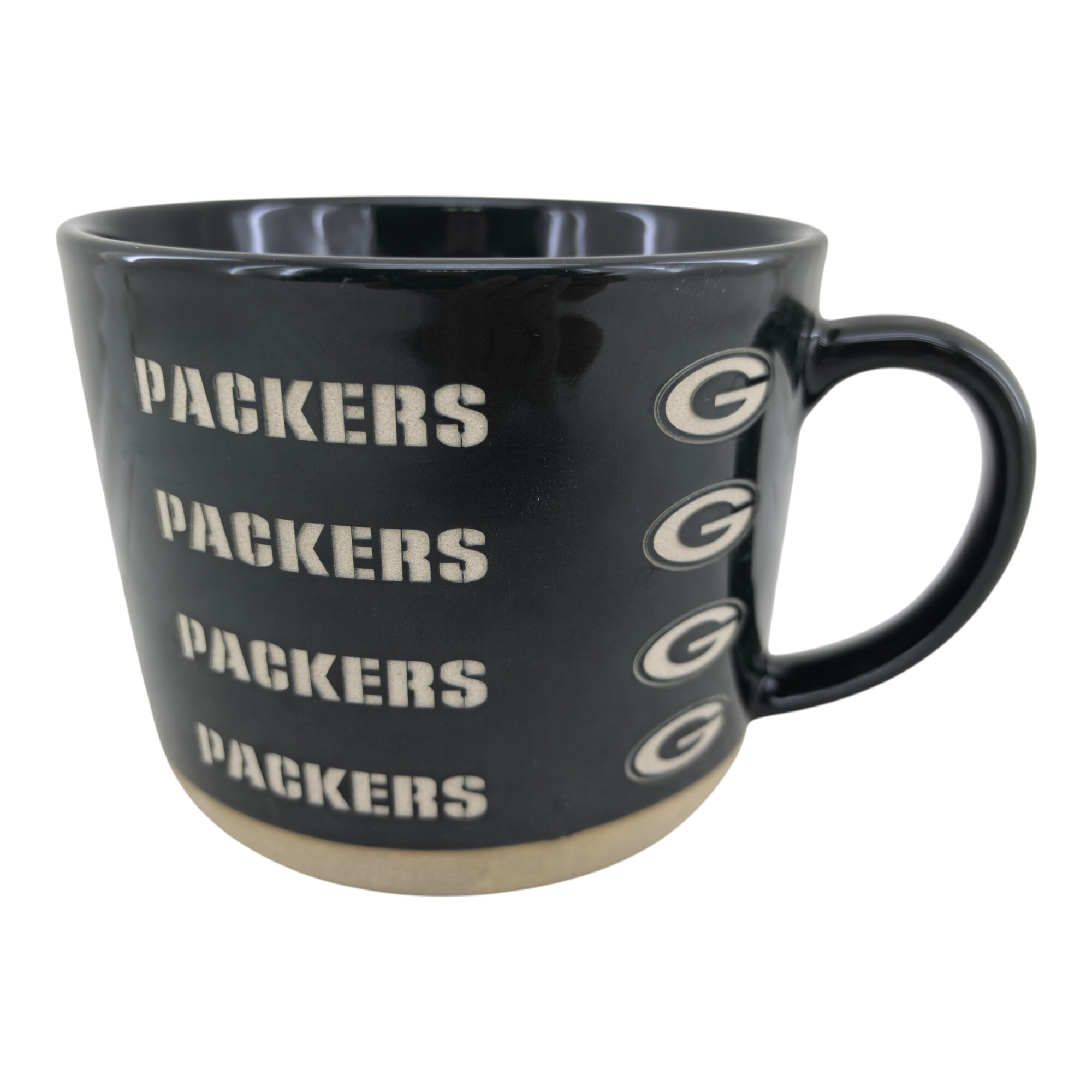 Pegasus Green Bay Packers 17oz. Tonal Logo Sand Blasted Mug