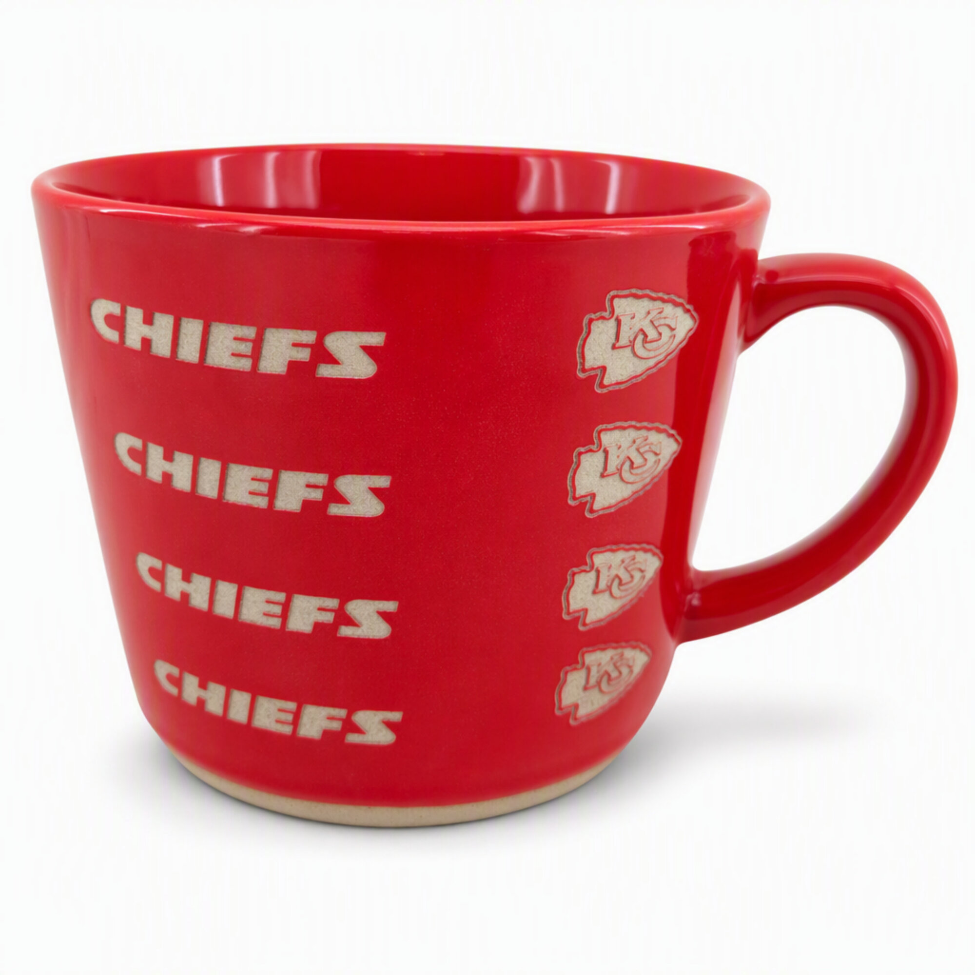 Pegasus Kansas City Chiefs 17oz. Tonal Logo Sand Blasted Mug