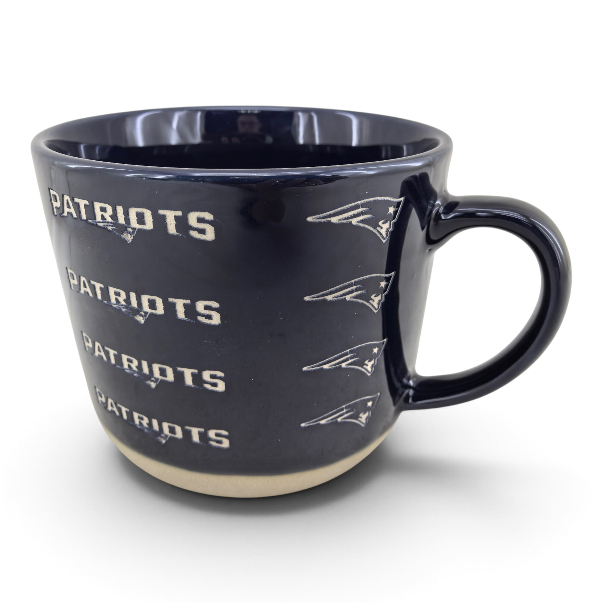 Pegasus New England Patriots 17oz. Tonal Logo Sand Blasted Mug