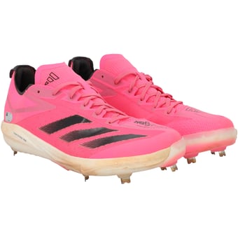 Jackson Holliday Baltimore Orioles Autographed Game-Used Pink adidas Cleats vs. Los Angeles Angels on May 11, 2025