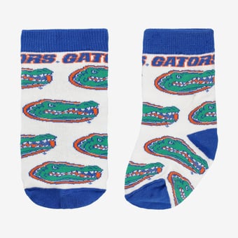 Infant Starter  White Florida Gators All-Over Print Socks