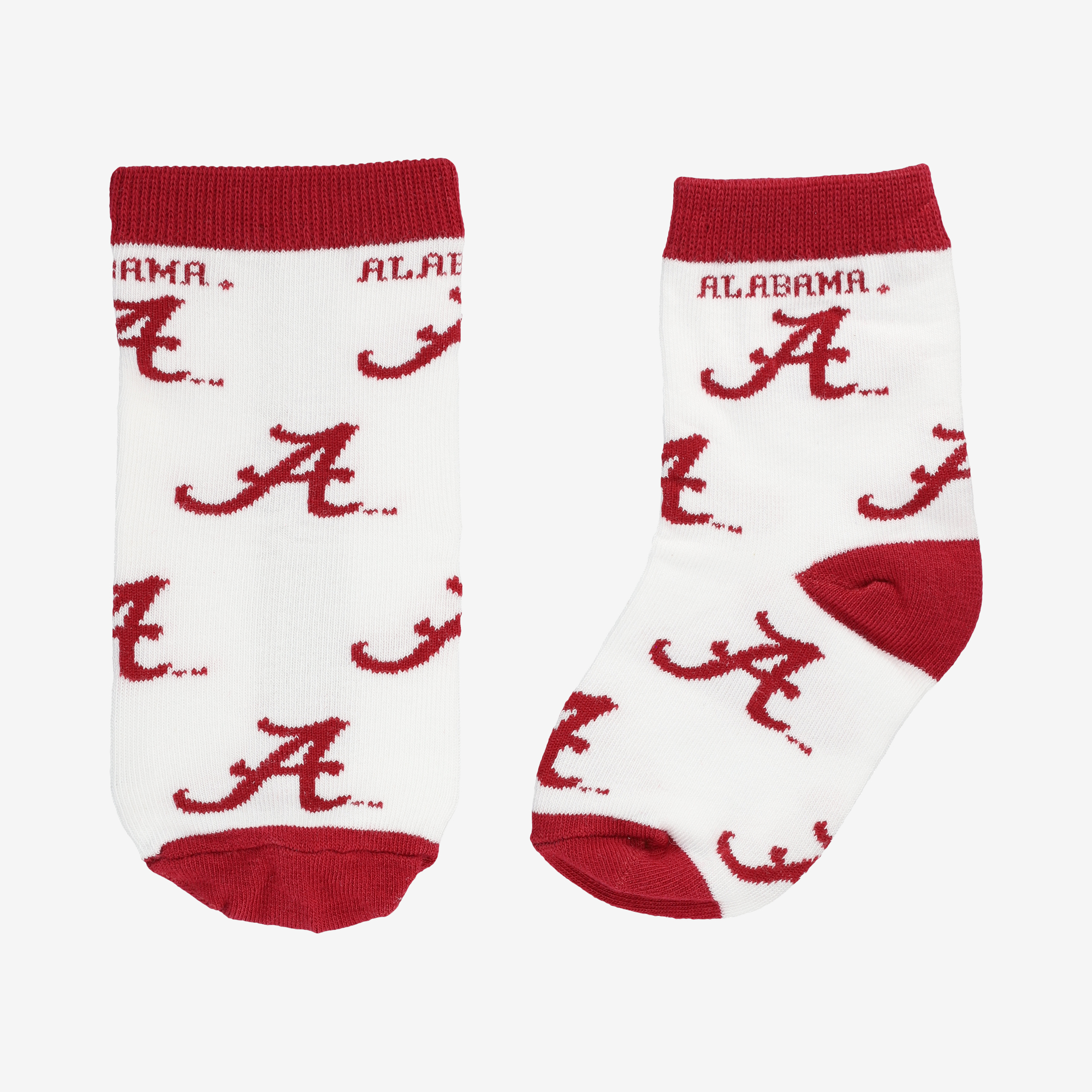 Infant Starter  White Alabama Crimson Tide All-Over Print Socks