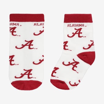 Infant Starter  White Alabama Crimson Tide All-Over Print Socks