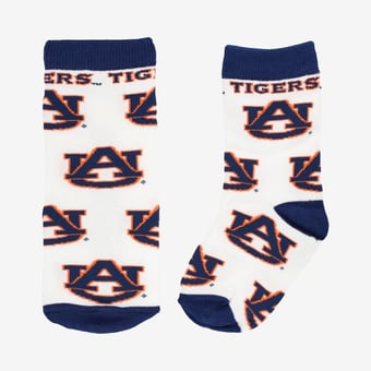 Toddler Starter  White Auburn Tigers All-Over Print Socks