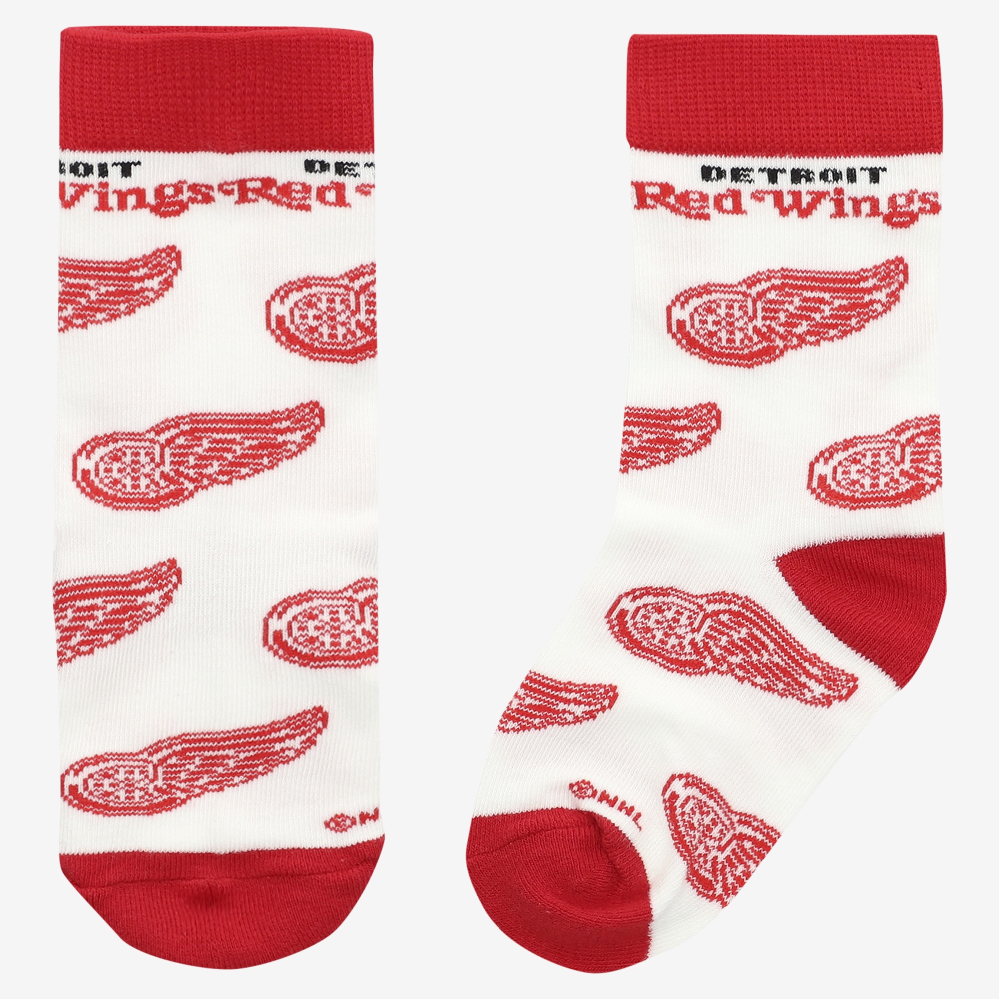 Toddler Starter  White Detroit Red Wings All-Over Print Socks
