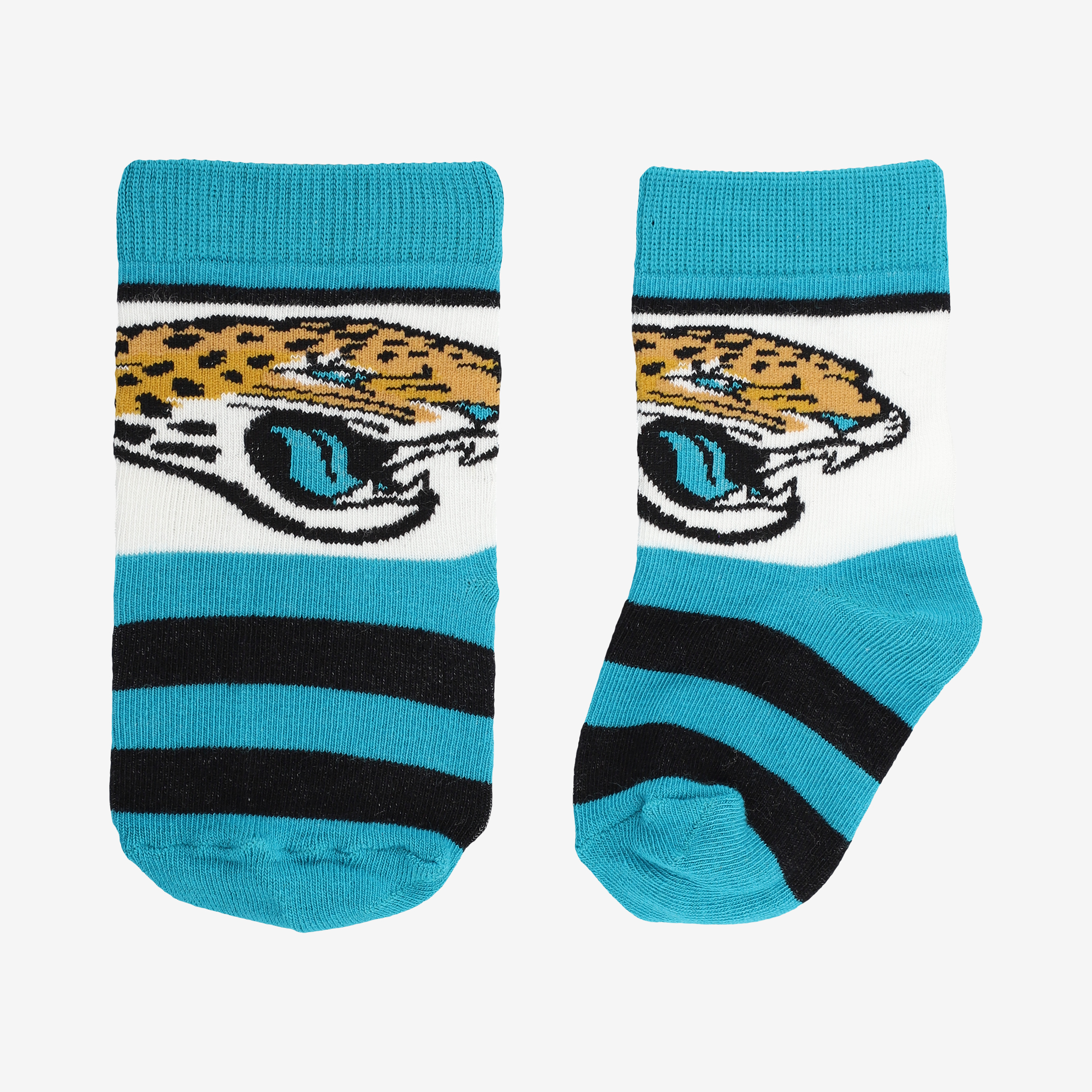 Infant Starter  Teal Jacksonville Jaguars Rugby Block Socks