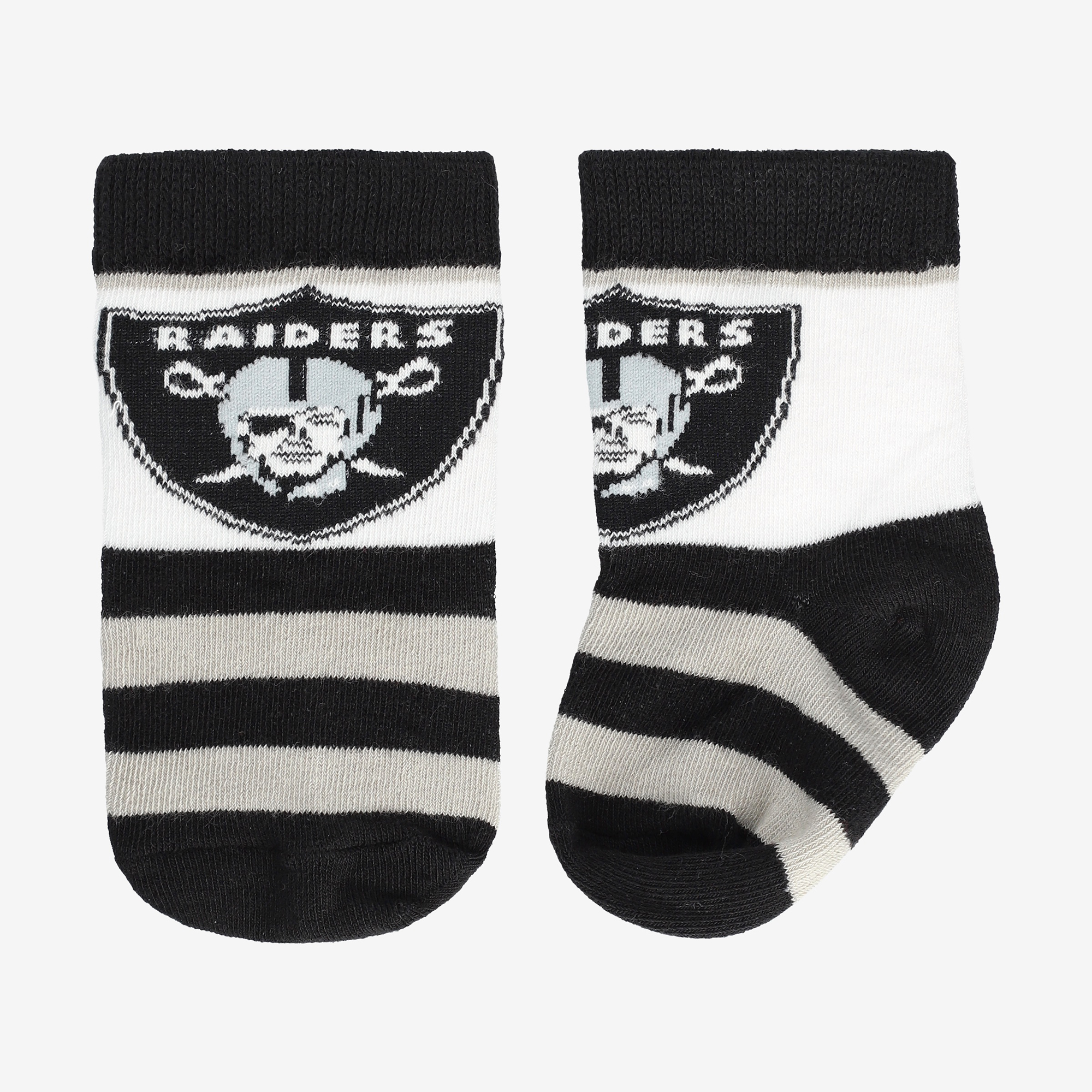 Infant Starter  Black Las Vegas Raiders Rugby Block Socks