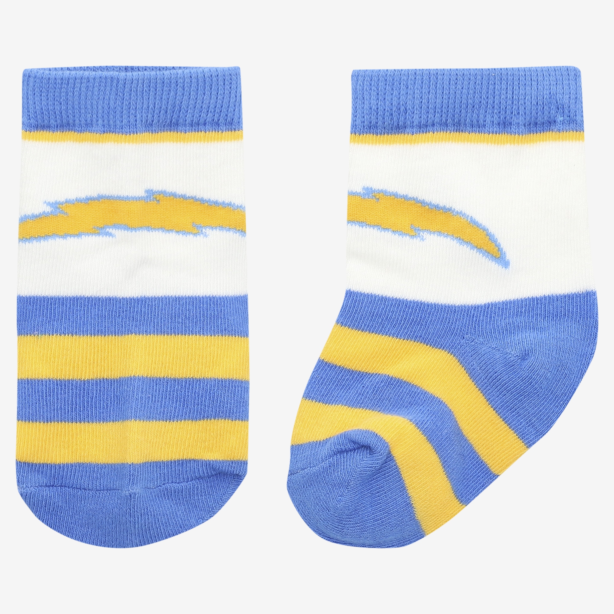 Infant Starter  Powder Blue Los Angeles Chargers Rugby Block Socks