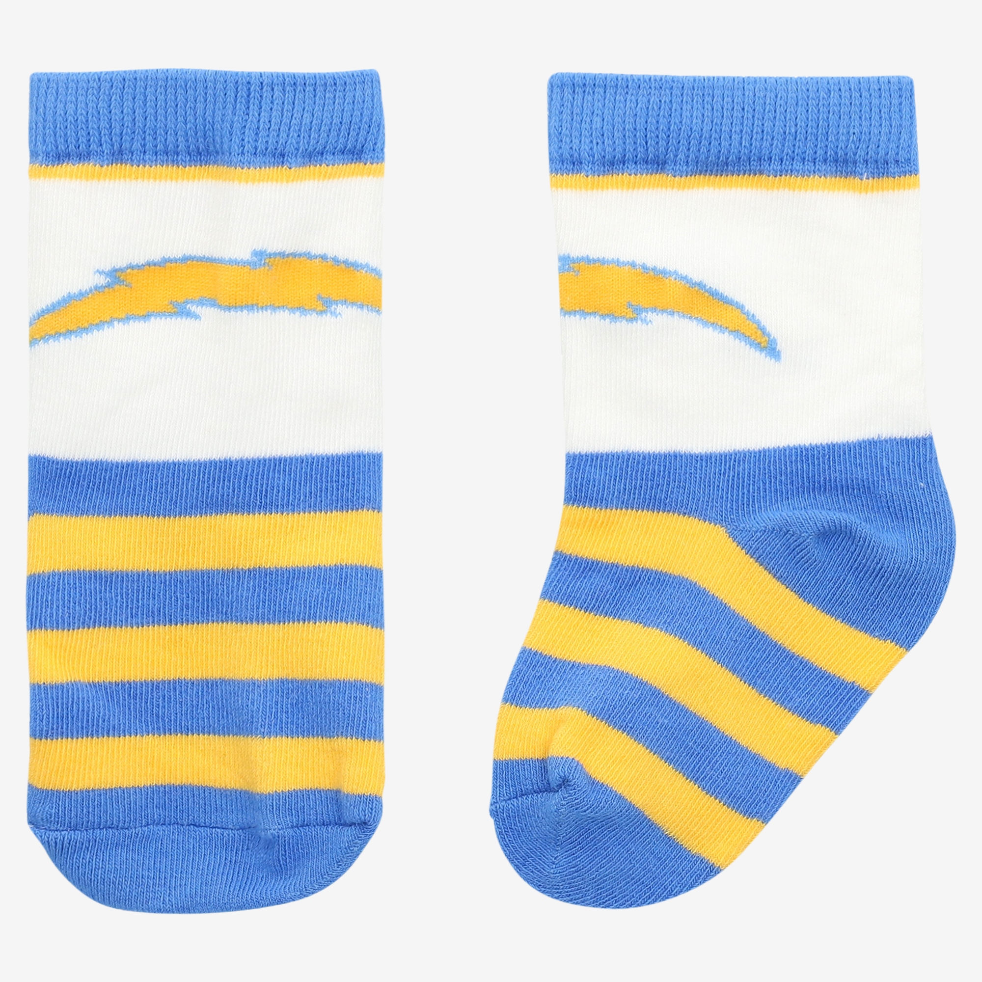 Toddler Starter  Powder Blue Los Angeles Chargers Rugby Block Socks