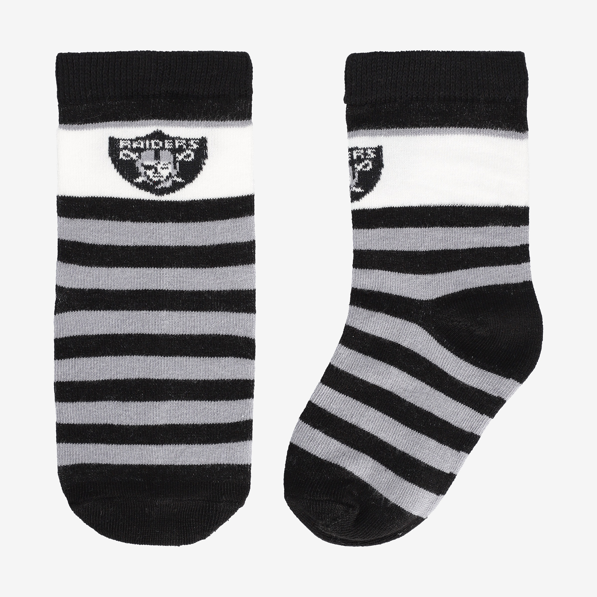 Toddler Starter  Black Las Vegas Raiders Rugby Block Socks