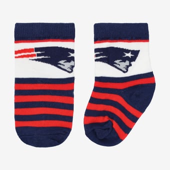 Toddler Starter  Navy New England Patriots Rugby Block Socks