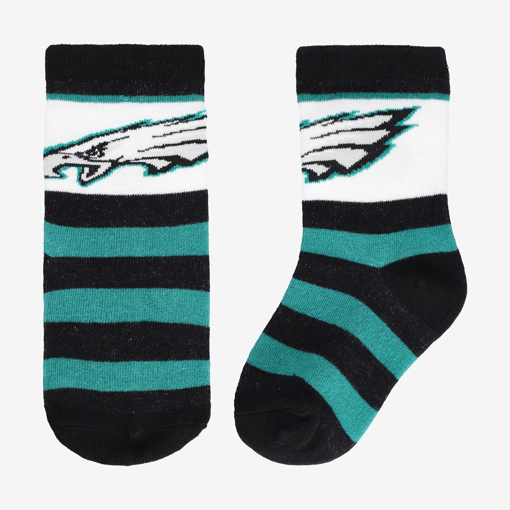 Toddler Starter  Black Philadelphia Eagles Rugby Block Socks