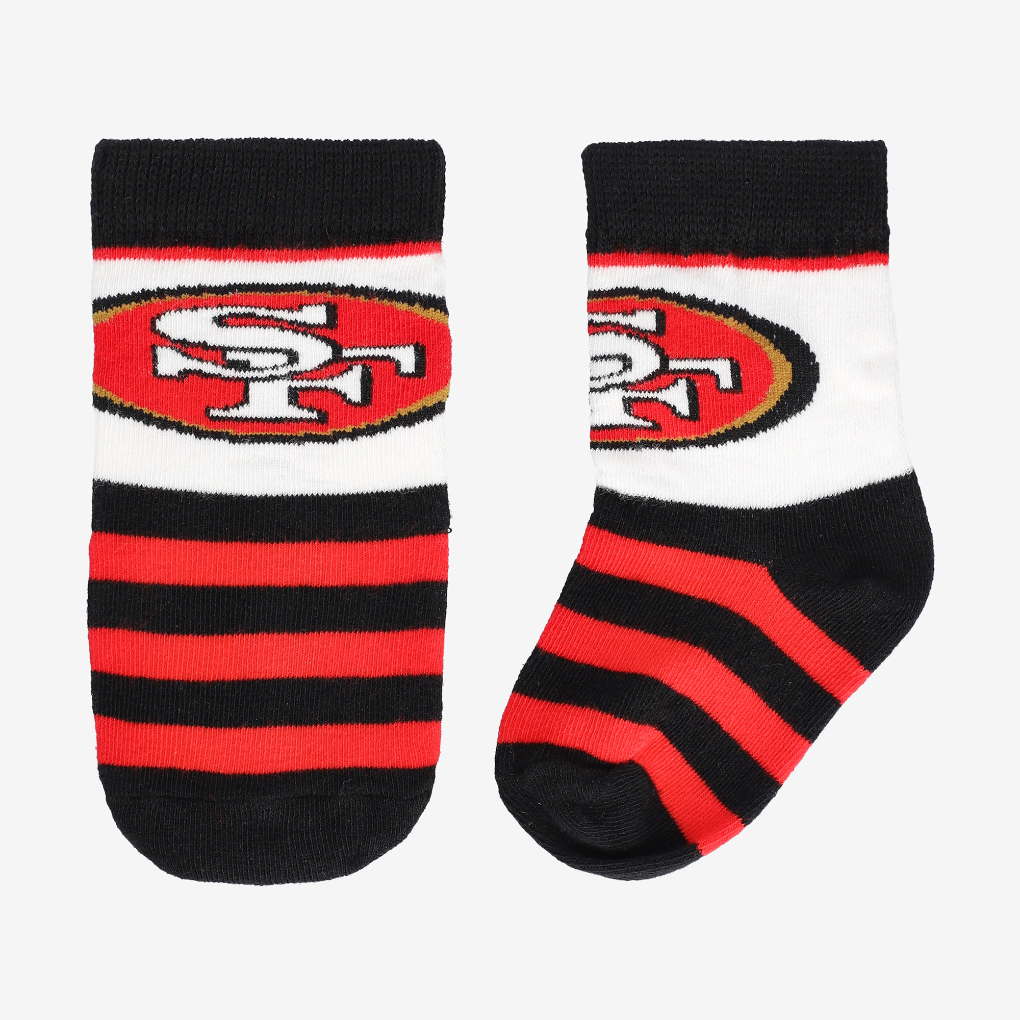 Toddler Starter  Black San Francisco 49ers Rugby Block Socks