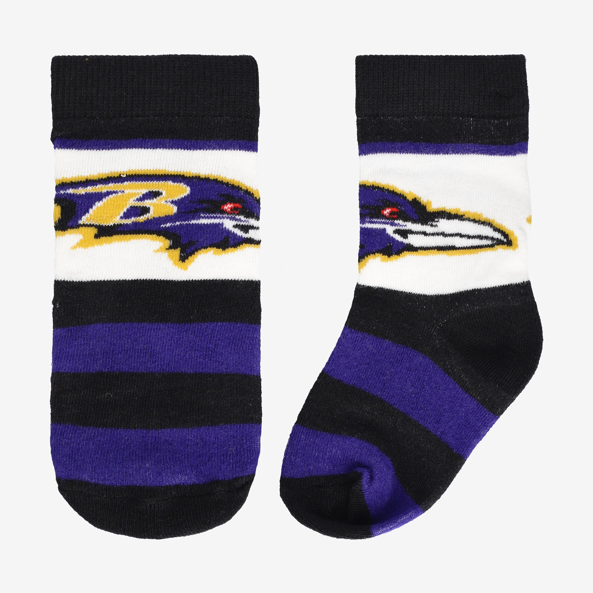 Toddler Starter  Black Baltimore Ravens Rugby Block Socks