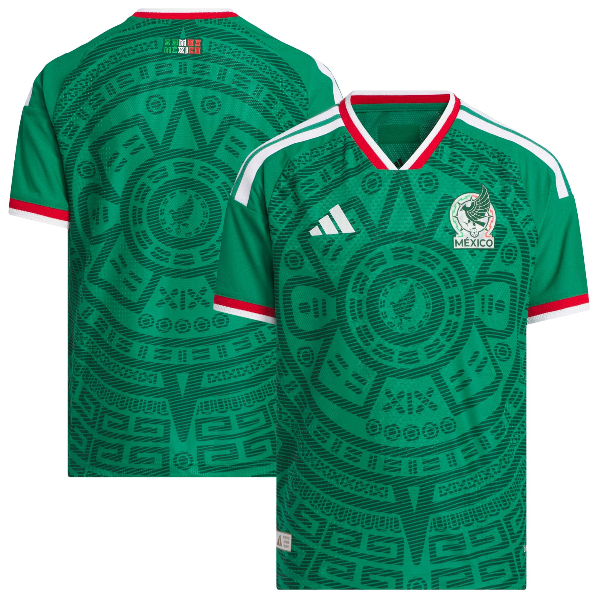Youth adidas  Green Mexico National Team 2026 Home On-Field Authentic Jersey