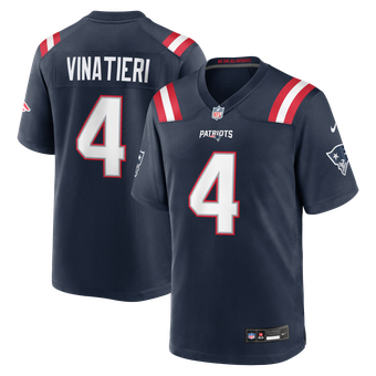 Men's Nike Adam Vinatieri Navy New England Patriots Team Retired Game Jersey