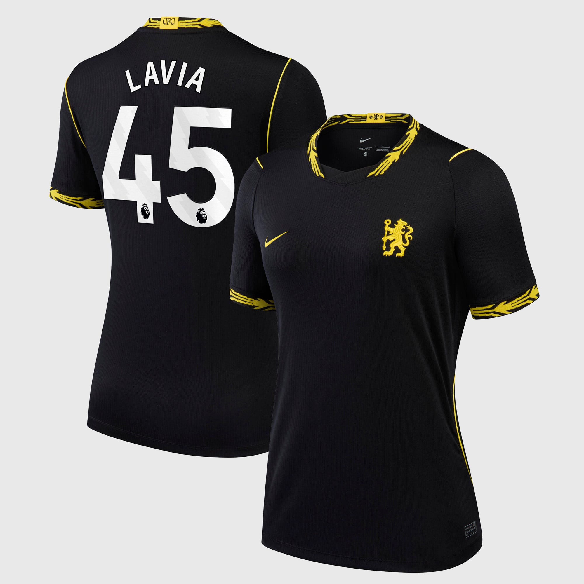 Camiseta Nike Stadium de la 2ª equipación del Chelsea 2026/27 - Mujer con dorsal Lavia 45