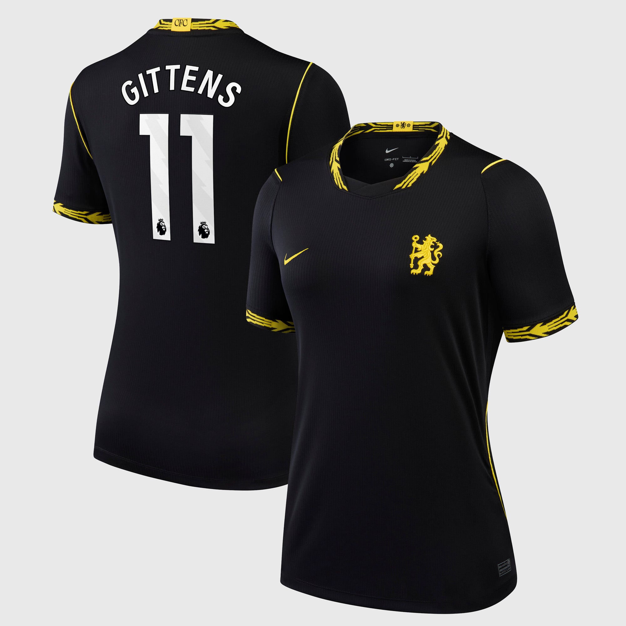 Camiseta Nike Stadium de la 2ª equipación del Chelsea 2026/27 - Mujer con dorsal Gittens 11