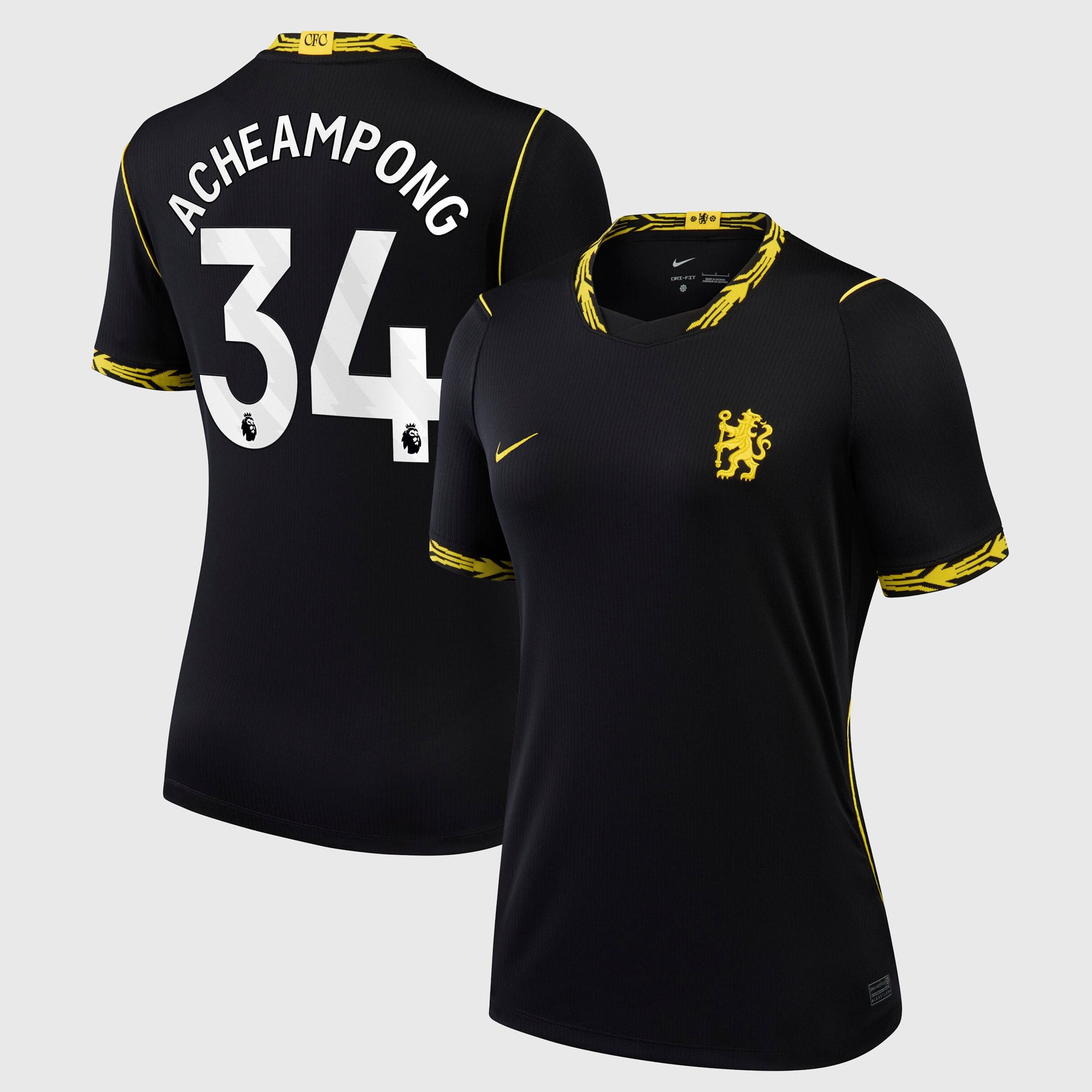 Camiseta Nike Stadium de la 2ª equipación del Chelsea 2026/27 - Mujer con dorsal Acheampong 34