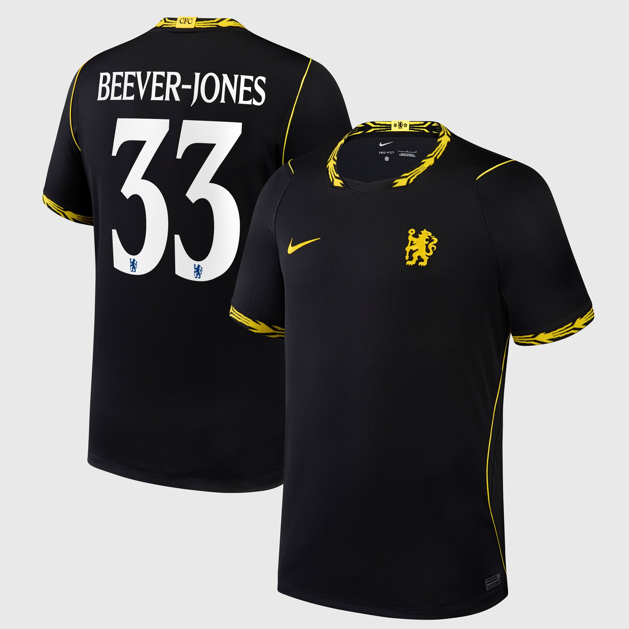 Camiseta Nike Stadium de la 2ª equipación del Chelsea Copa 2026/27 con dorsal Beever-Jones 33
