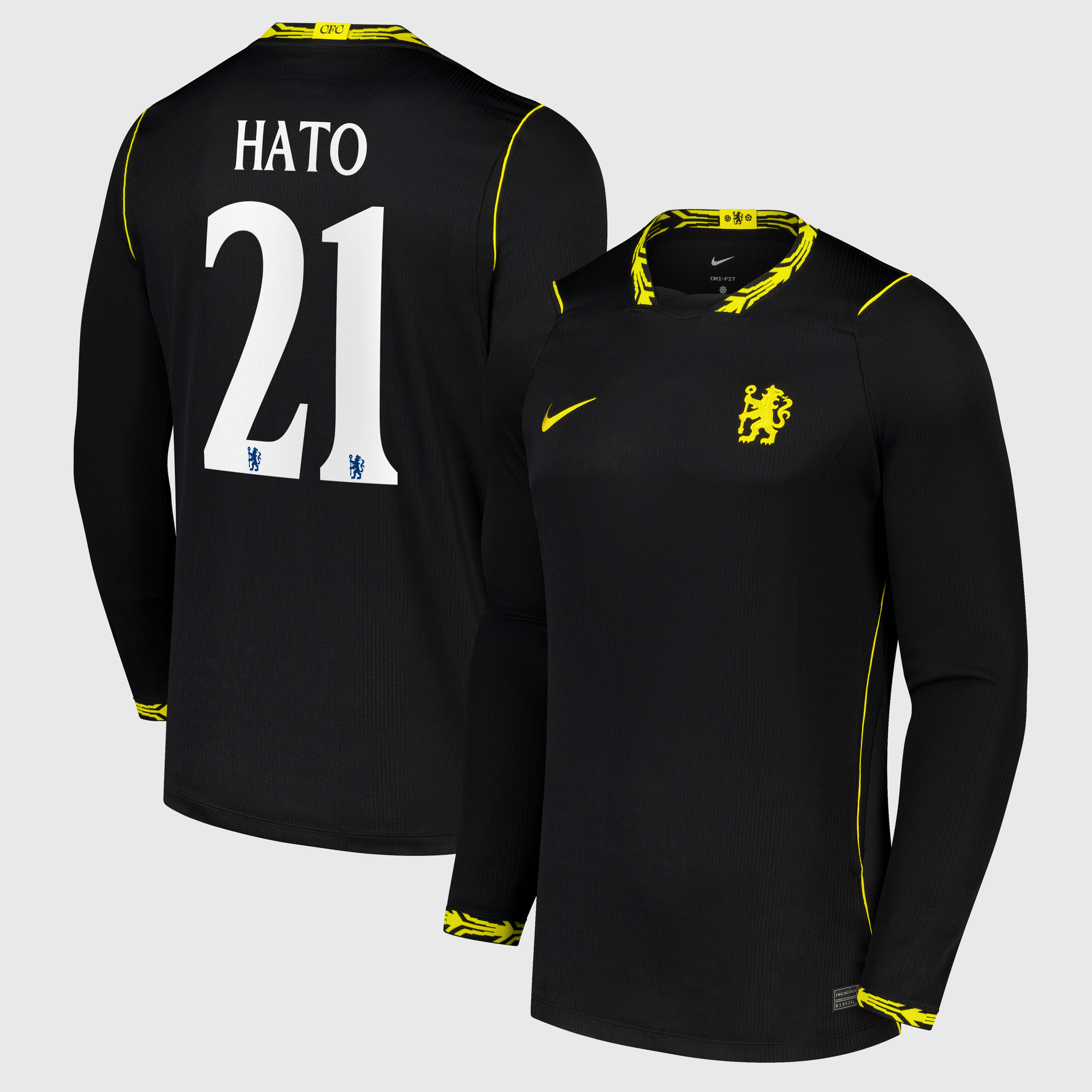 Camiseta Nike Stadium de la 2ª equipación manga larga del Chelsea Copa 2026/27 con dorsal Hato 21