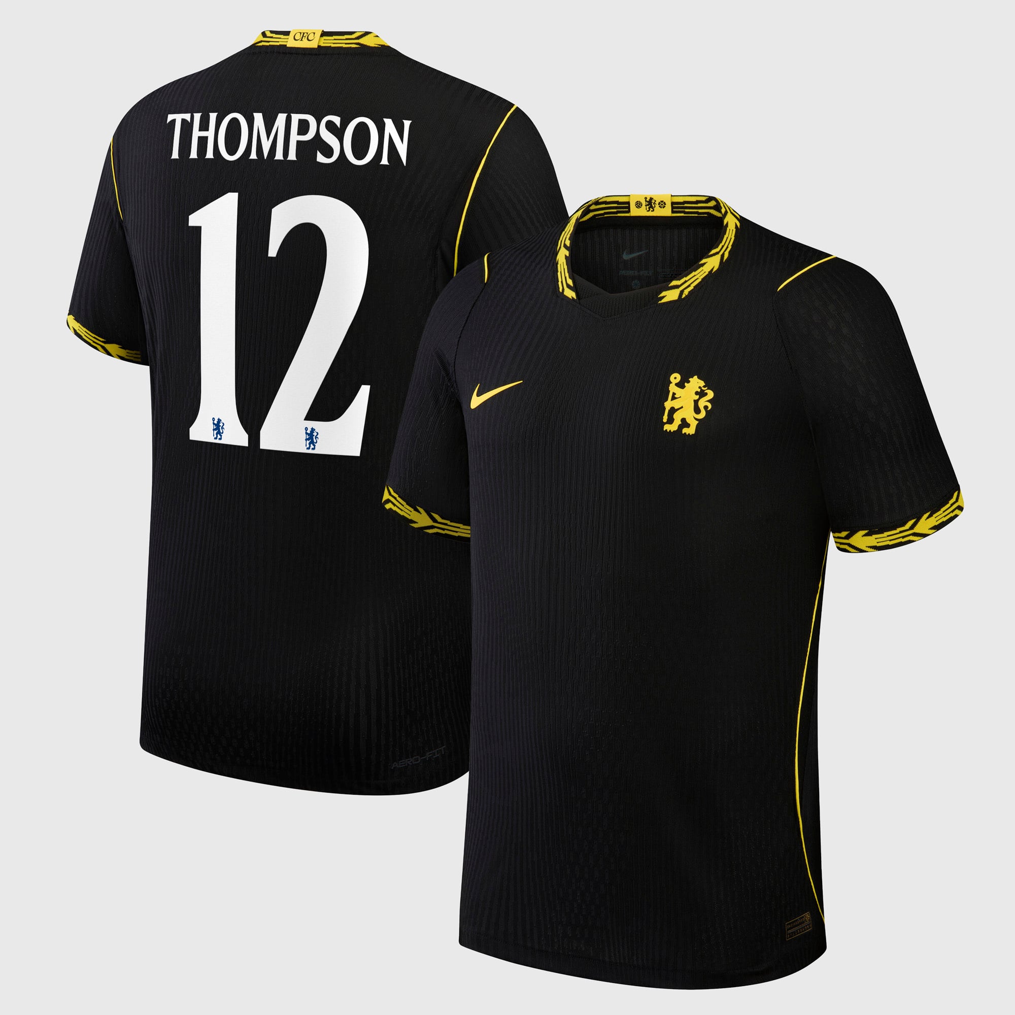 Camiseta Nike Aero-FIT Match de la 2ª equipación del Chelsea Copa 2026/27 con dorsal Thompson 12